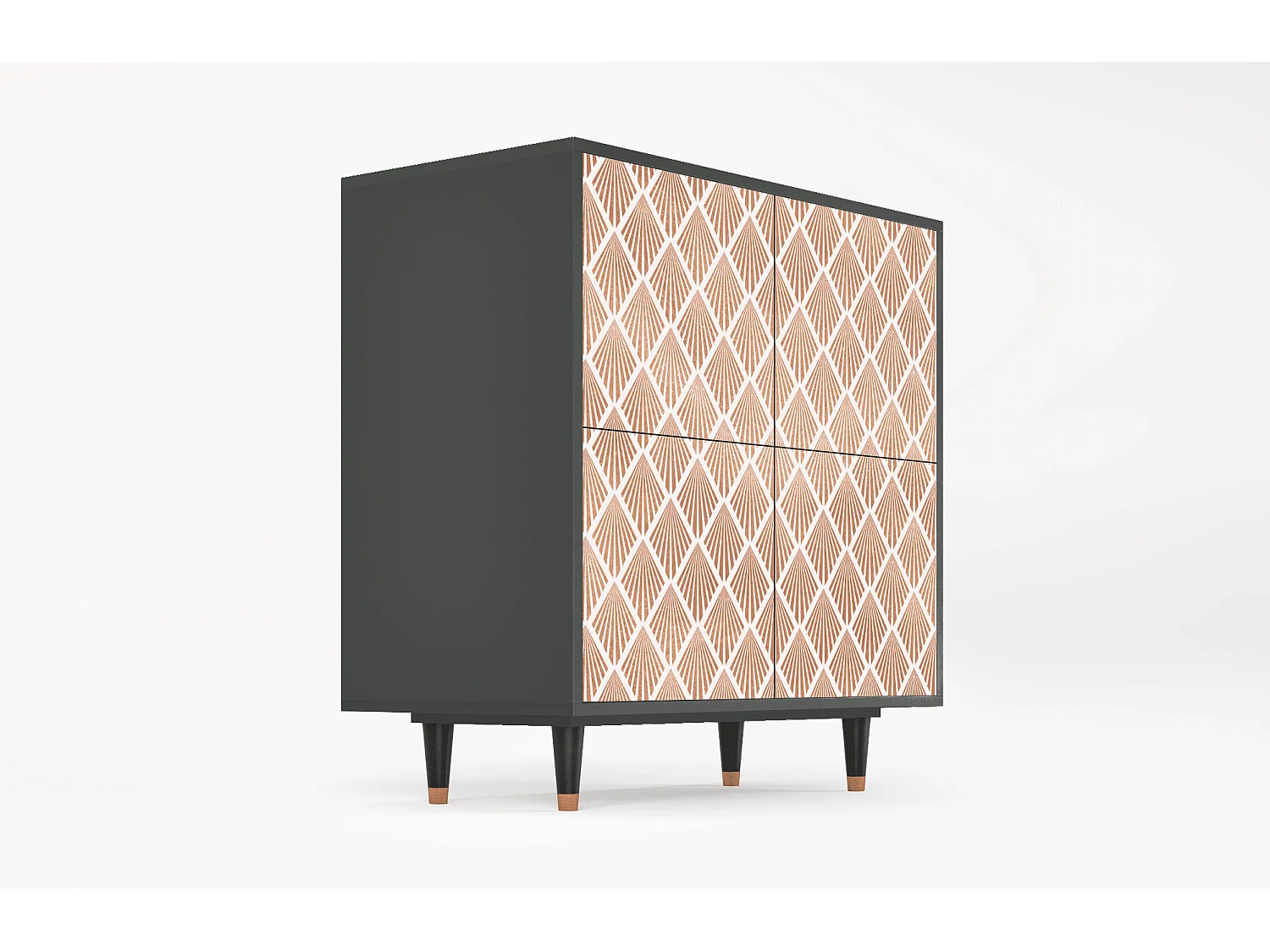 Sideboard - 94x96x48 cm - BS3 - Pastel Sunrise, Anthrazit