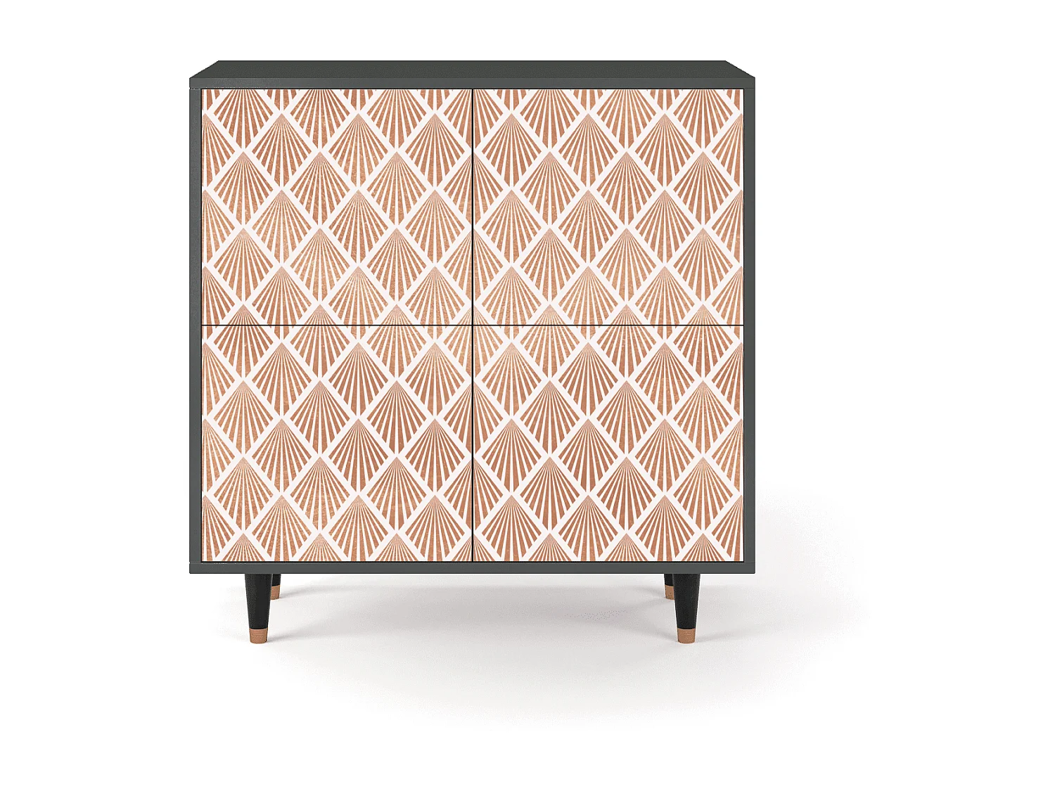 Dressoir - 94x96x48 cm - BS3 - Pastel Sunrise, Antraciet