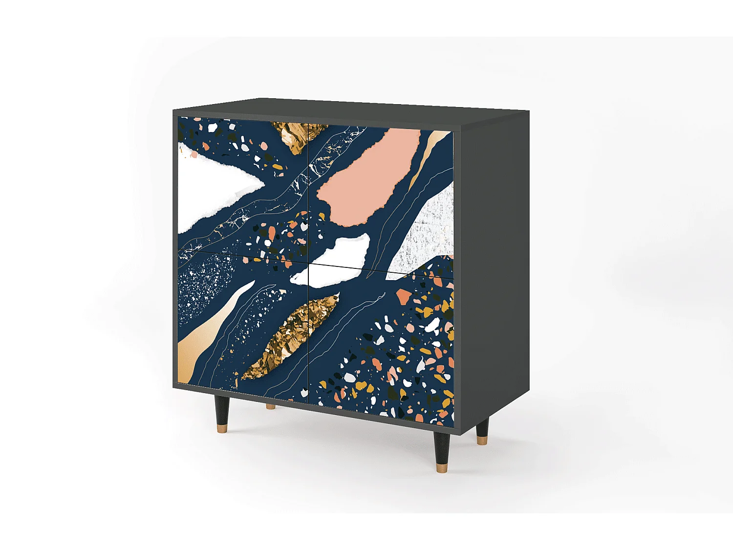 Aparador - 94x96x48 cm - BS3 - Nude Iceberg, Antracite