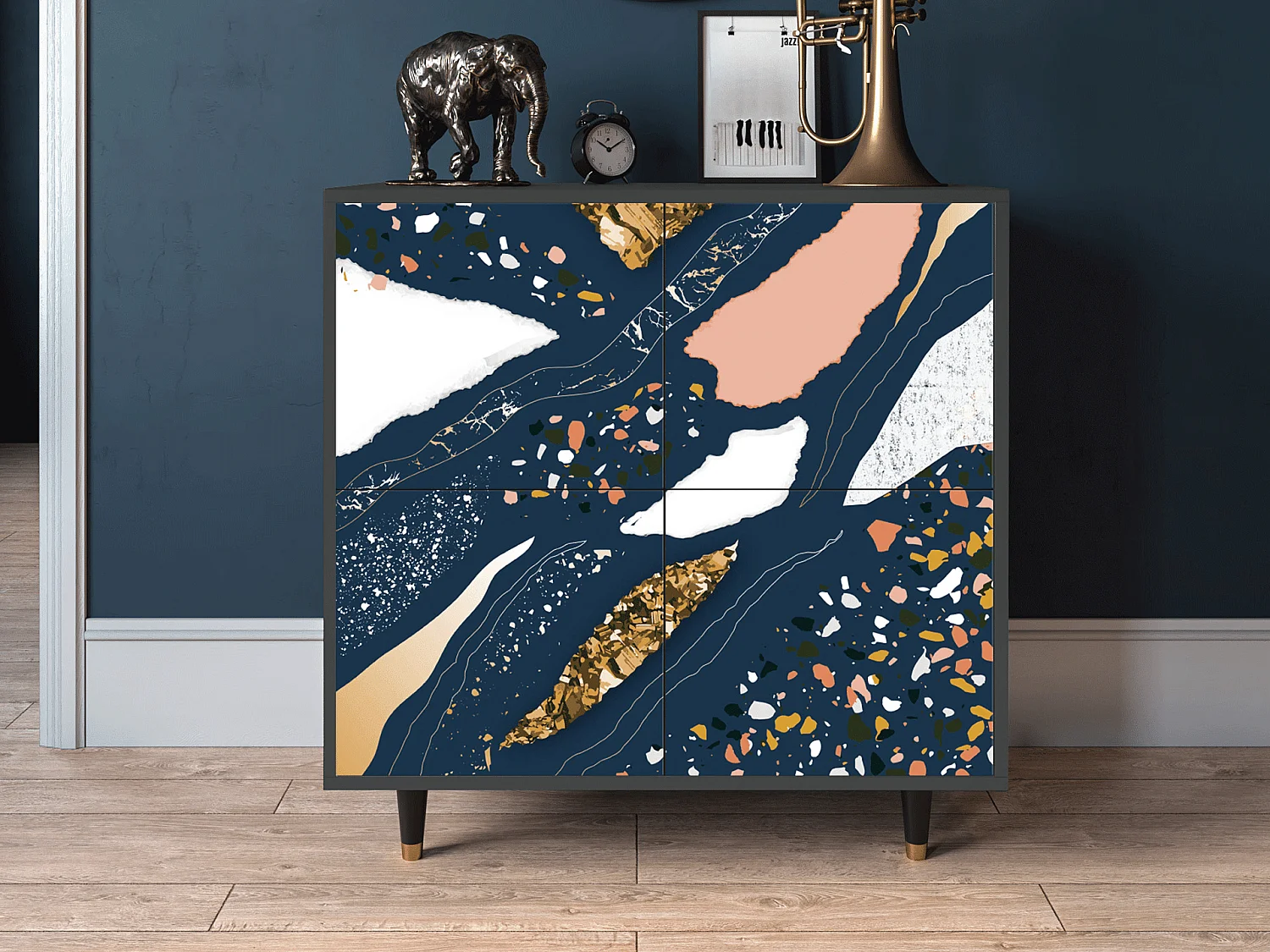 Buffet - 94x96x48 cm - BS3 - Nude Iceberg, Anthracite