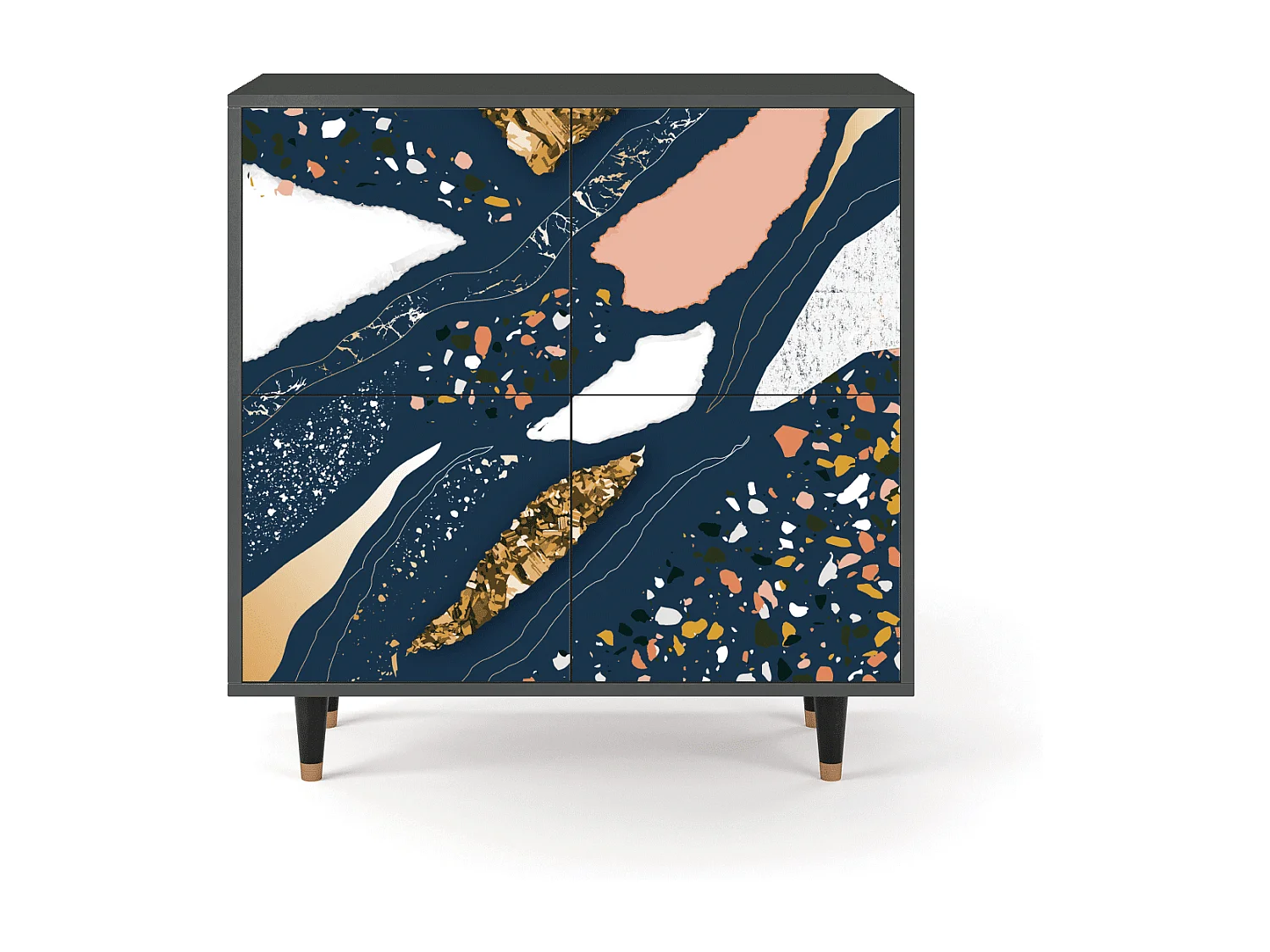 Buffet - 94x96x48 cm - BS3 - Nude Iceberg, Anthracite