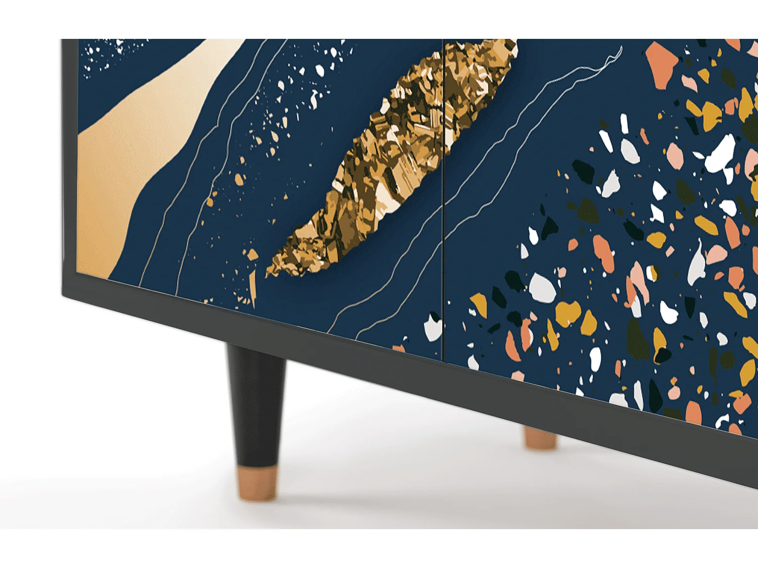 Buffet - 94x96x48 cm - BS3 - Nude Iceberg, Anthracite