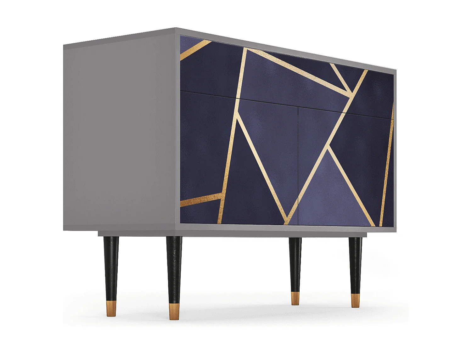 Kredens - 115x85x48 cm - BS4 - The Amethyst, Szary