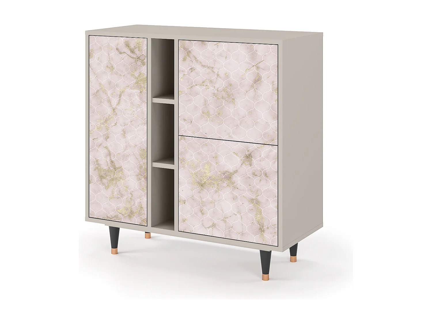 Credenza - 94х96х41 cm - BS5 - Dirty Roses, Sabbia