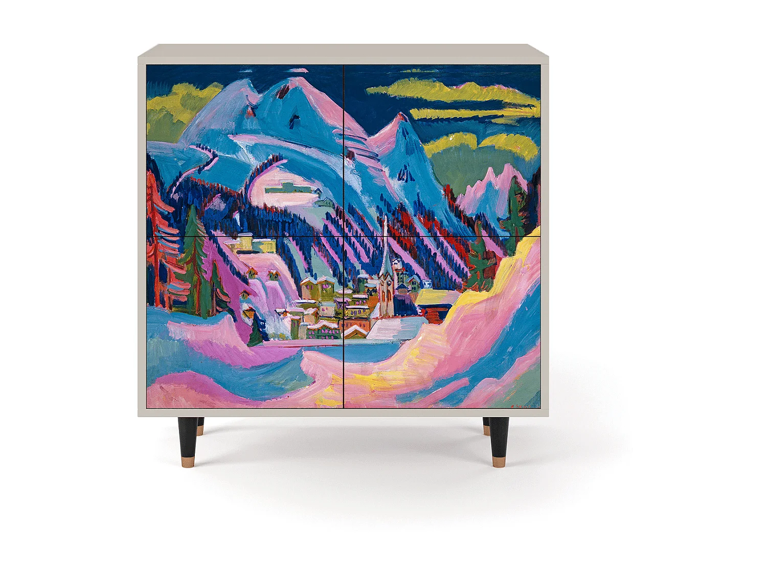 Credenza - 94x96x48 cm - BS3 - Davos Winter, Sabbia