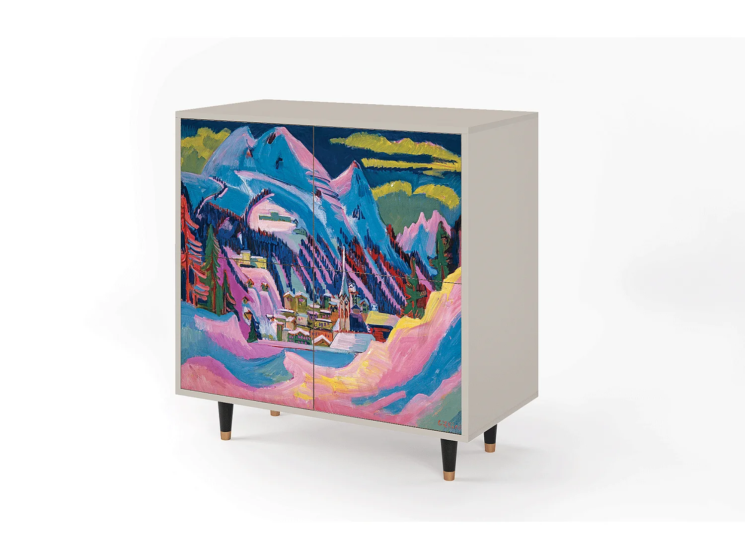 Credenza - 94x96x48 cm - BS3 - Davos Winter, Sabbia