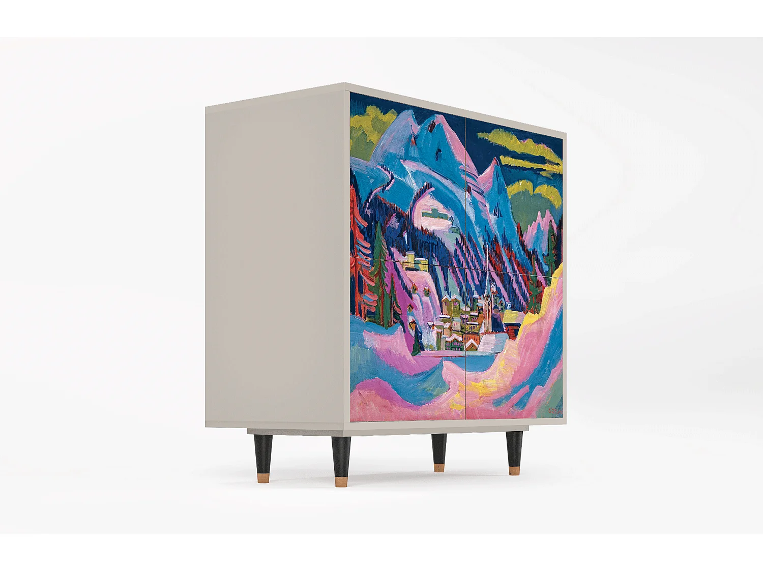 Credenza - 94x96x48 cm - BS3 - Davos Winter, Sabbia