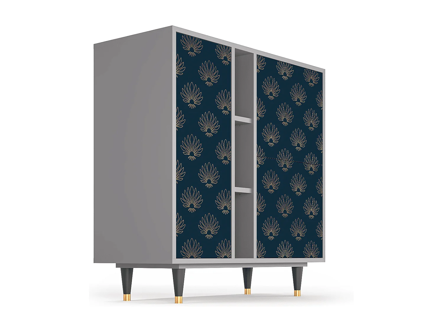 Dressoir - 94х96х41 cm - BS5 - Blue Lotus, Grijs