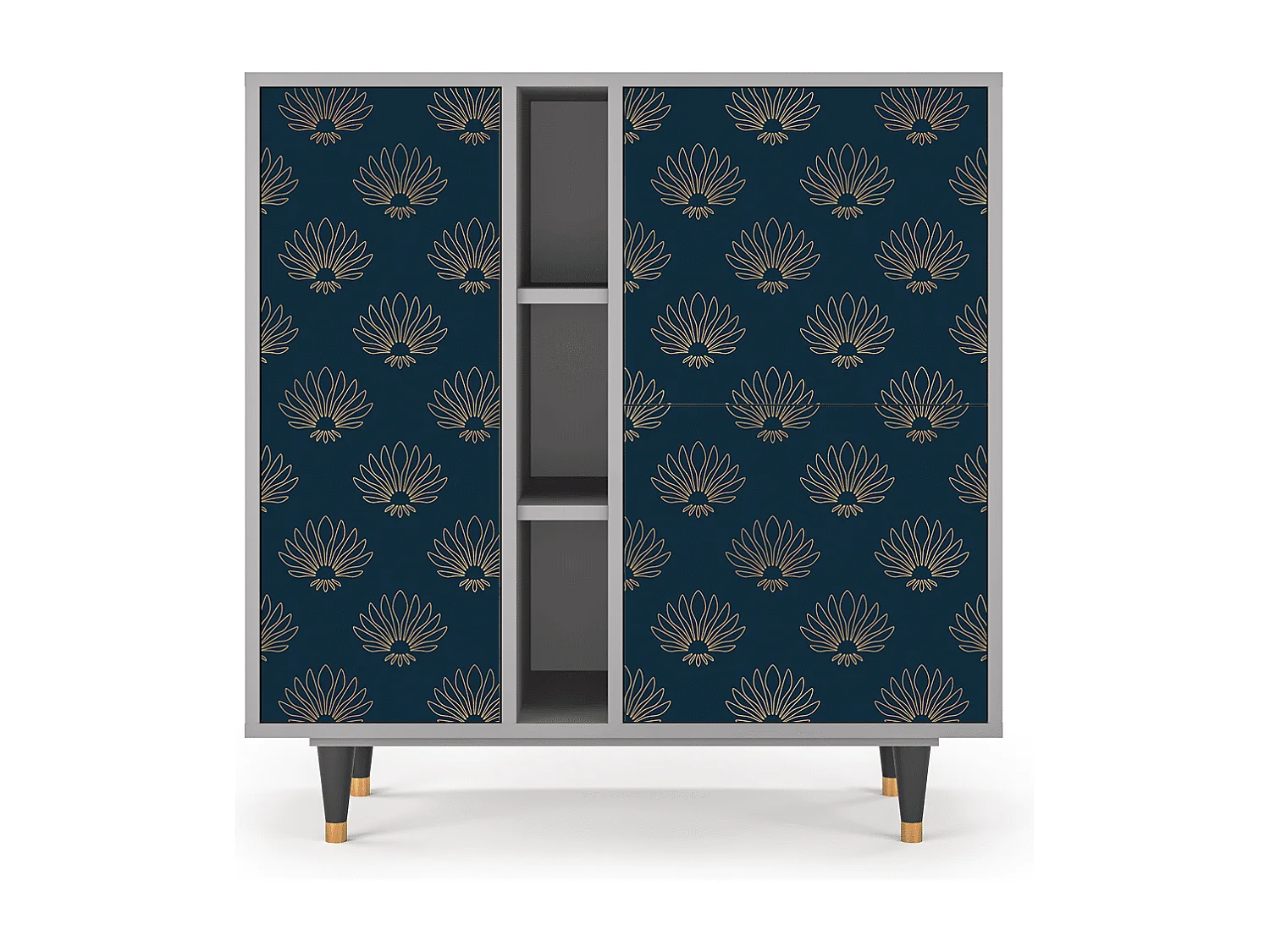 Credenza - 94х96х41 cm - BS5 - Blue Lotus, Grigio