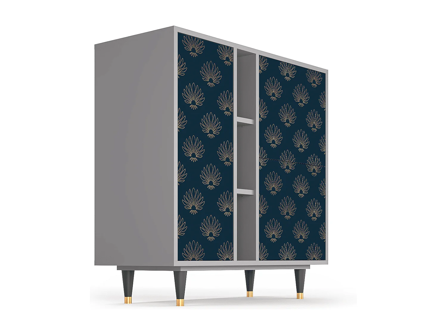 Credenza - 94х96х41 cm - BS5 - Blue Lotus, Grigio