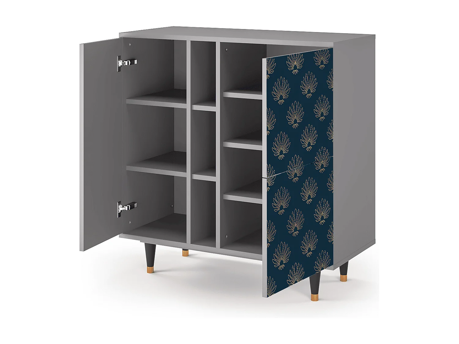 Credenza - 94х96х41 cm - BS5 - Blue Lotus, Grigio