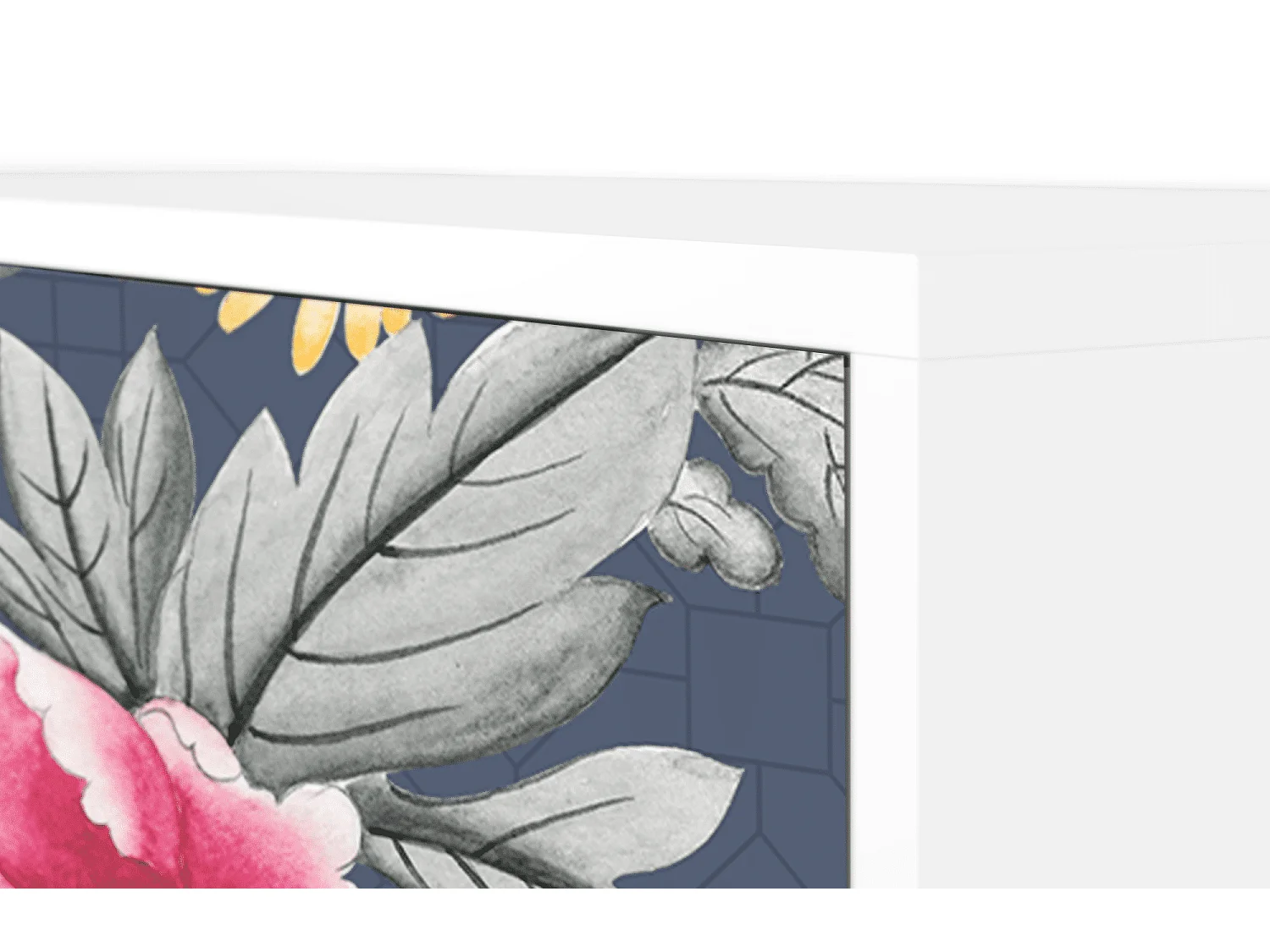 Credenza - 115х84х41 cm - S3 - Dark Flower Bed, Bianco