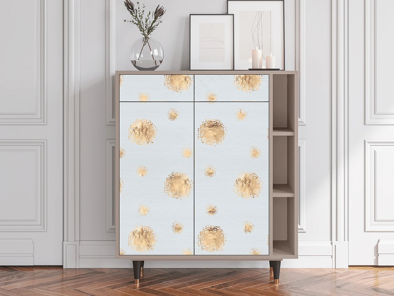 Sideboard - 96х110х41 cm - BS6 - Sky Latte, Latte