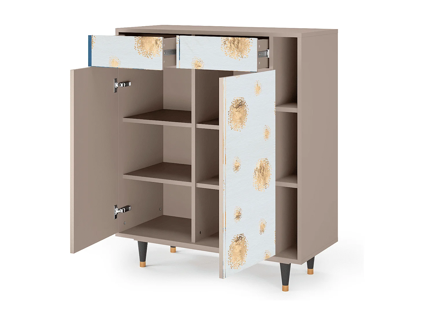 Sideboard - 96х110х41 cm - BS6 - Sky Latte, Latte