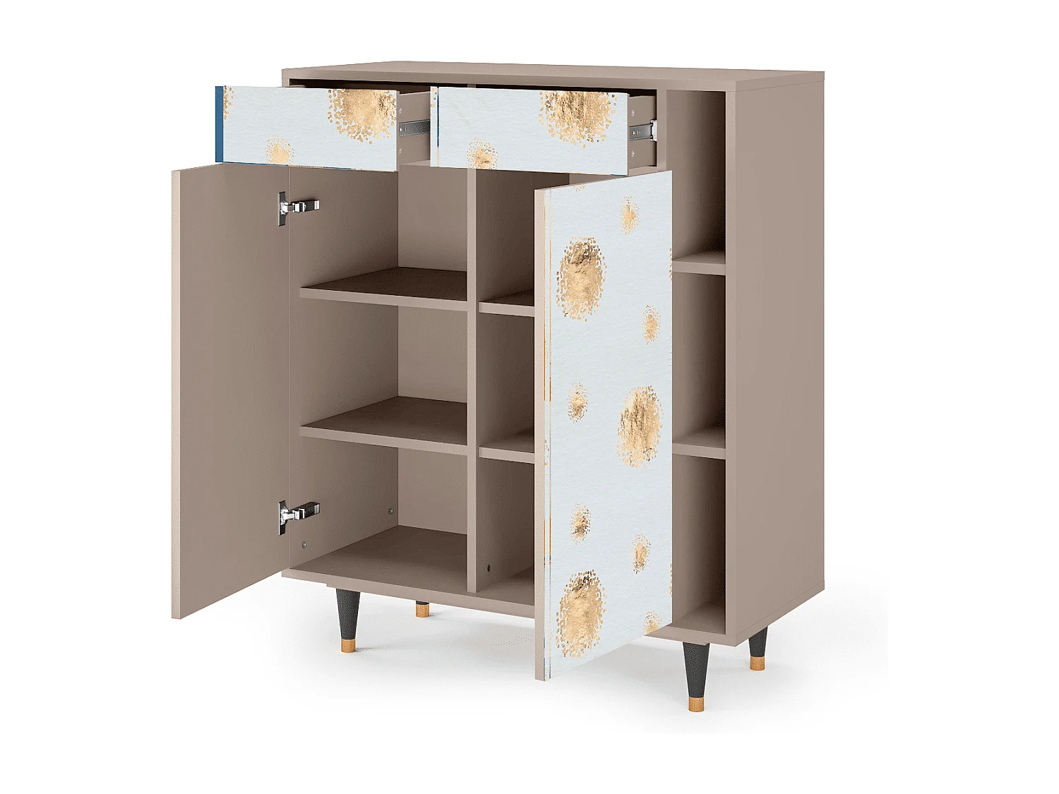 Kredens - 96х110х41 cm - BS6 - Sky Latte, Latte