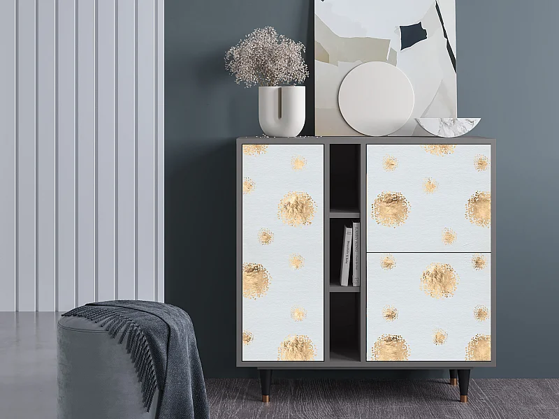 Kredens - 94х96х41 cm - BS5 - Sky Latte, Szary