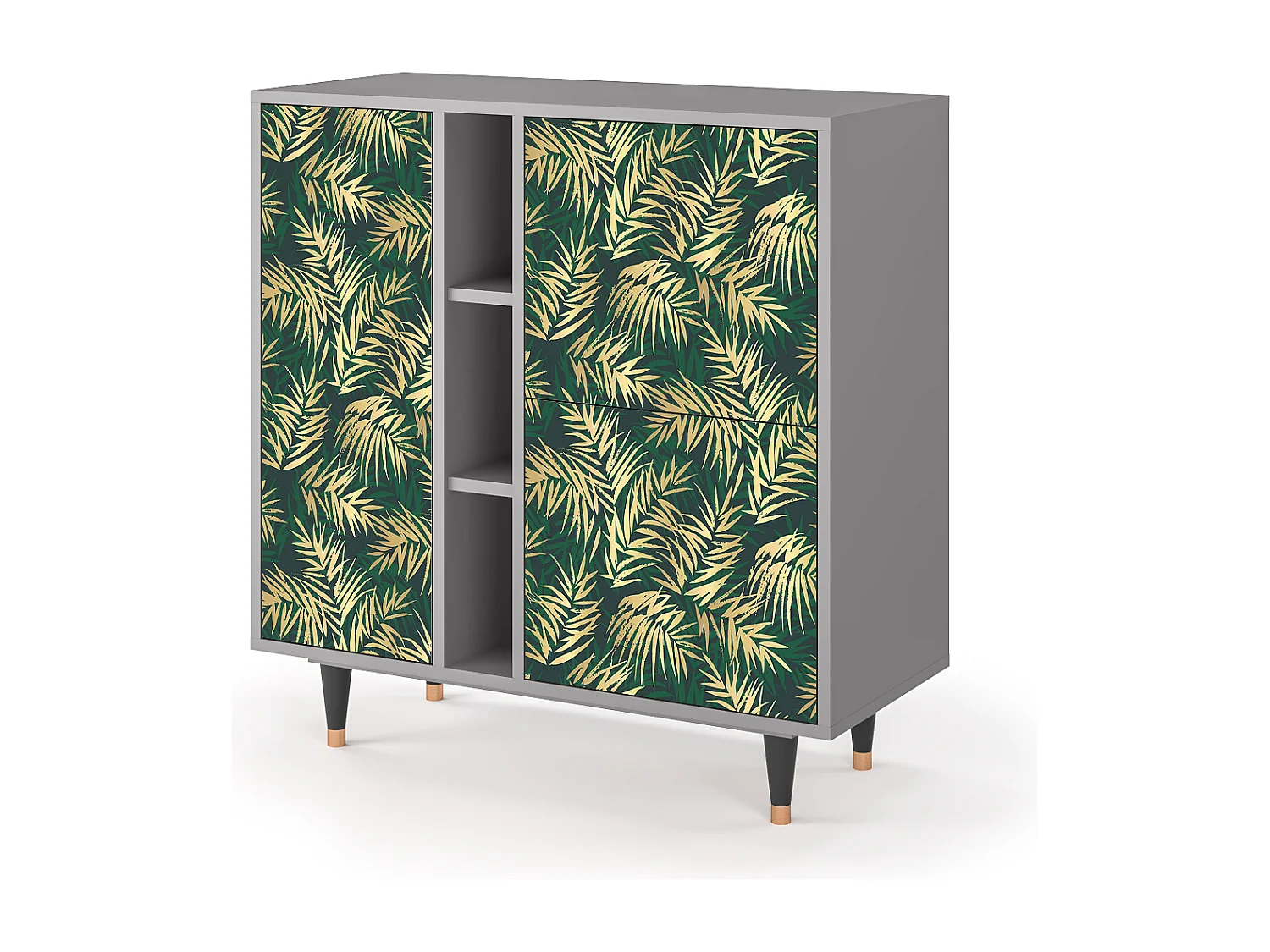 Buffet - 94х96х41 cm - BS5 - Sunny Palm Tree, Gris