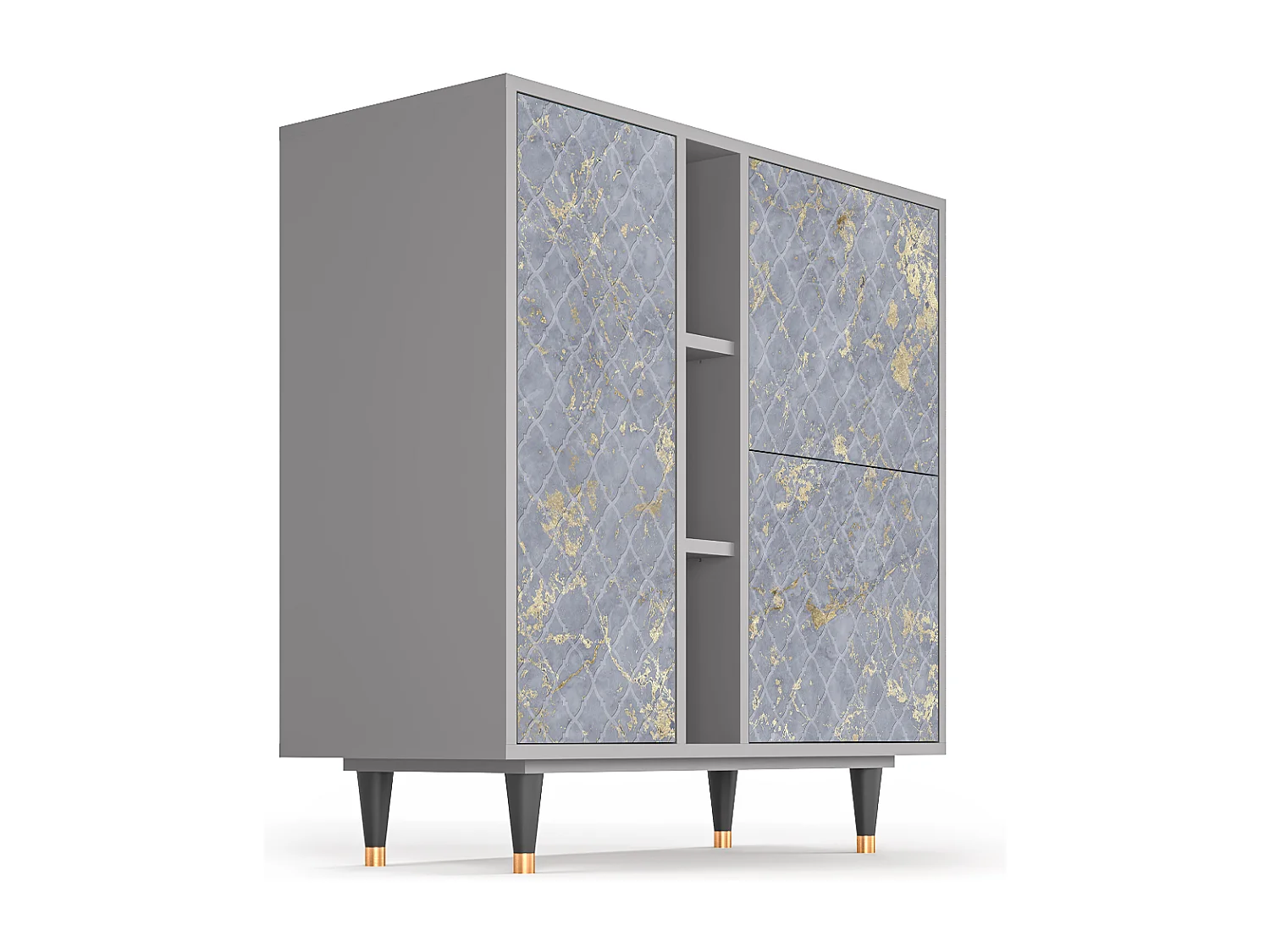 Aparador - 94х96х41 cm - BS5 - Golden Smoke, Cinza