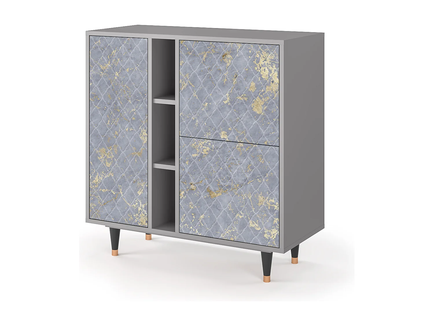 Aparador - 94х96х41 cm - BS5 - Golden Smoke, Gris