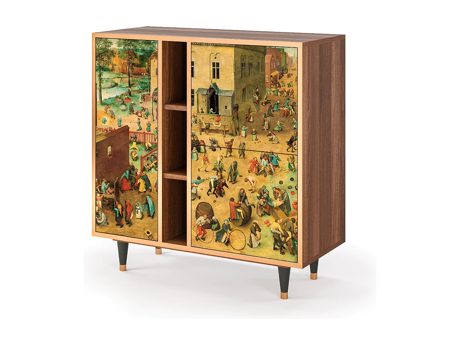 Dressoir - 94х96х41 cm - BS5 - Children Games, Walnoot