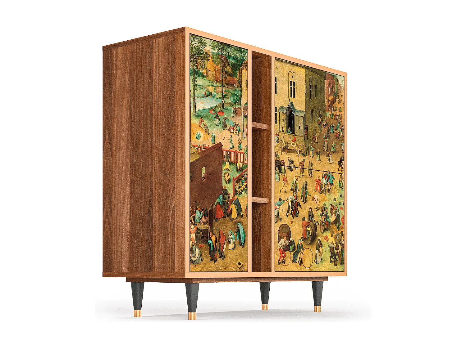 Dressoir - 94х96х41 cm - BS5 - Children Games, Walnoot