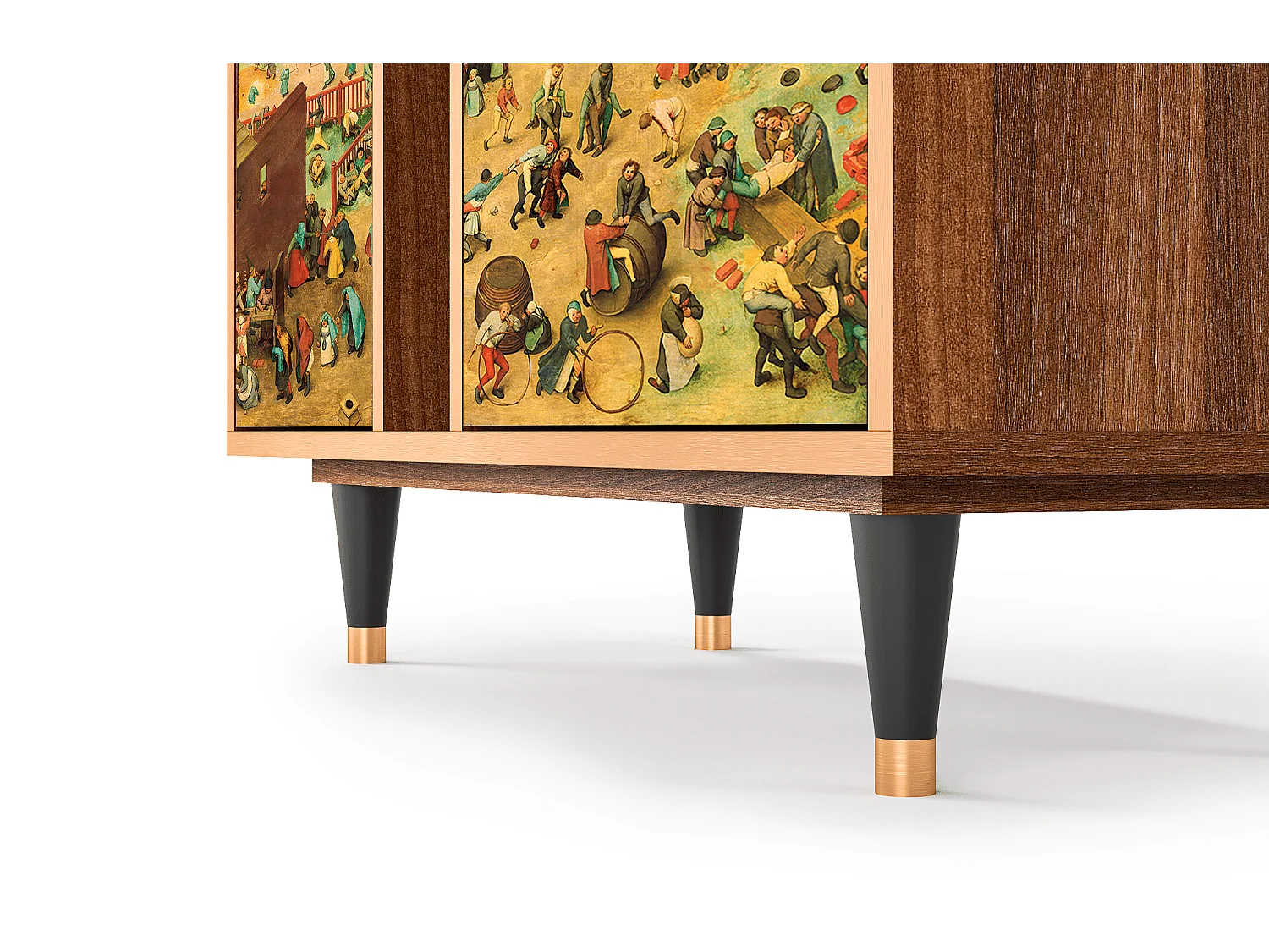 Kredens - 94х96х41 cm - BS5 - Children Games, Orzech