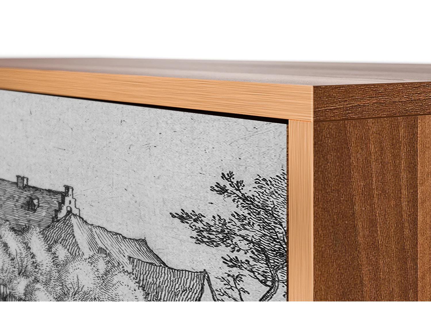 Credenza - 115х84х41 cm - S3 - Farms in a Village, Noce