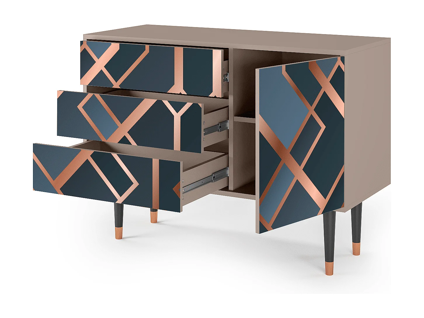 Credenza - 115х84х41 cm - S3 - Ashy 1920', Latte