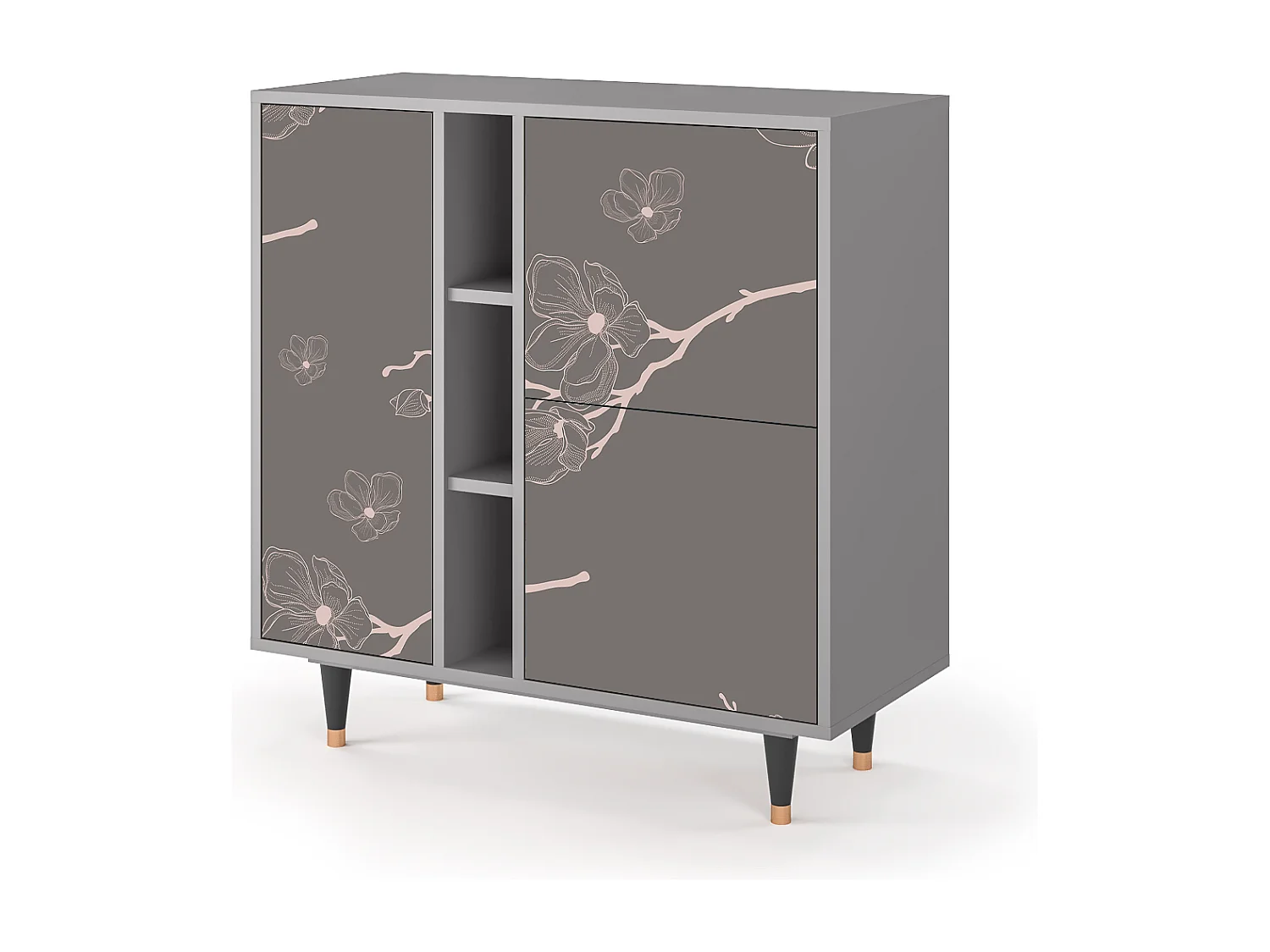 Buffet - 94х96х41 cm - BS5 - Cherry Blossom, Gris