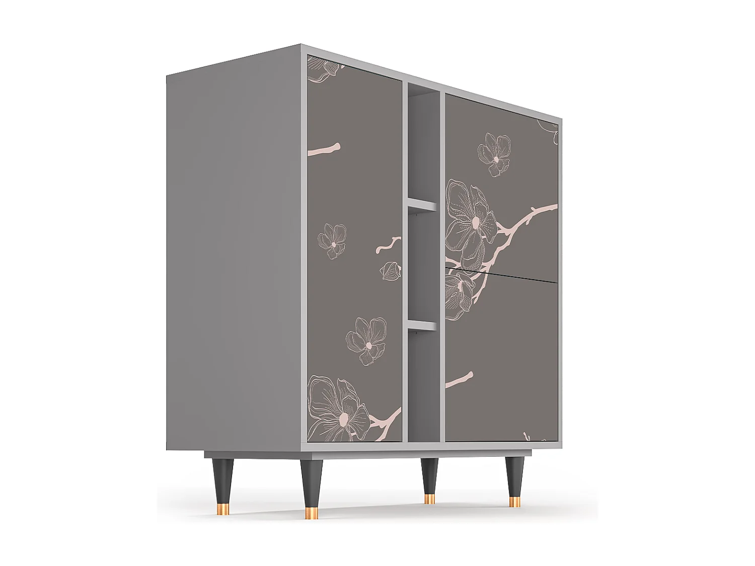 Buffet - 94х96х41 cm - BS5 - Cherry Blossom, Gris