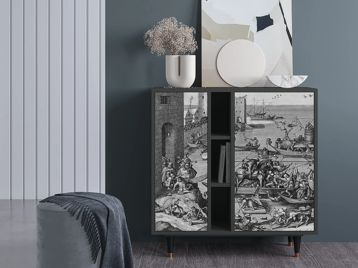 Credenza - 94х96х41 cm - BS5 - Saint Martin, Antracite