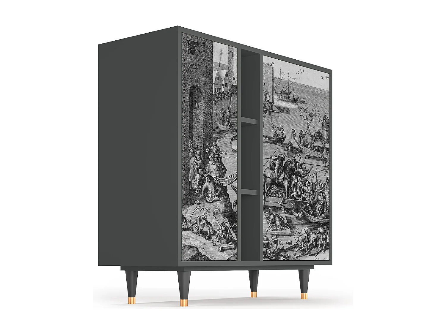 Credenza - 94х96х41 cm - BS5 - Saint Martin, Antracite