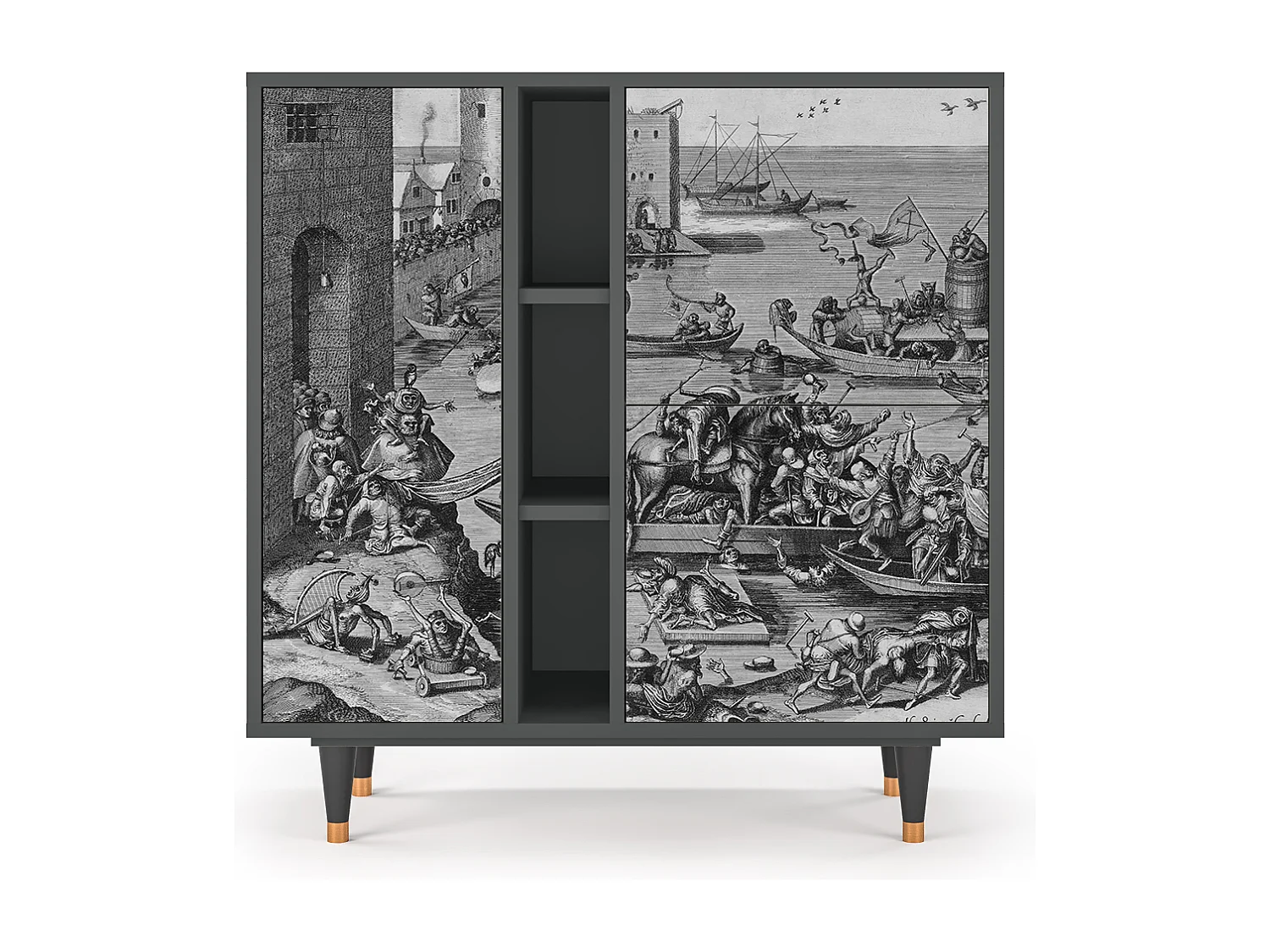 Buffet - 94х96х41 cm - BS5 - Saint Martin, Anthracite