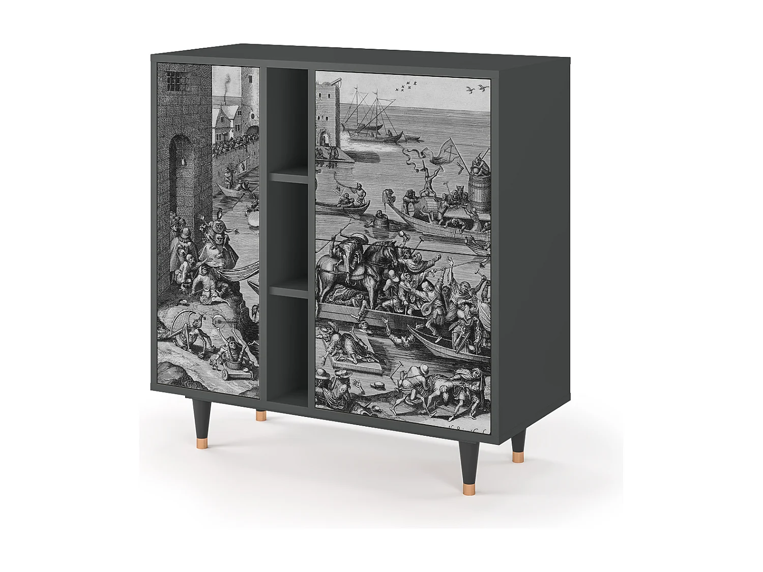 Buffet - 94х96х41 cm - BS5 - Saint Martin, Anthracite