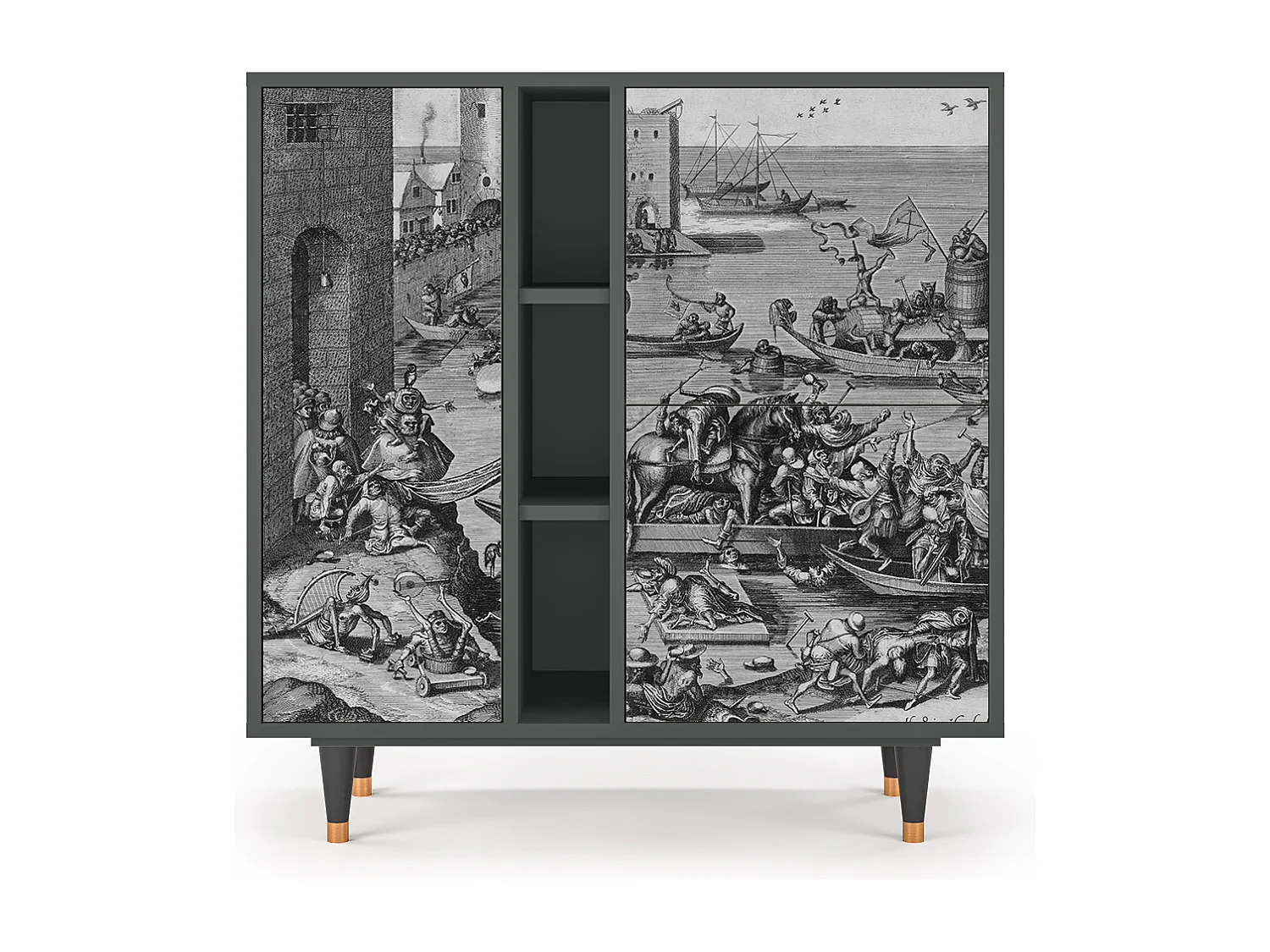 Buffet - 94х96х41 cm - BS5 - Saint Martin, Anthracite