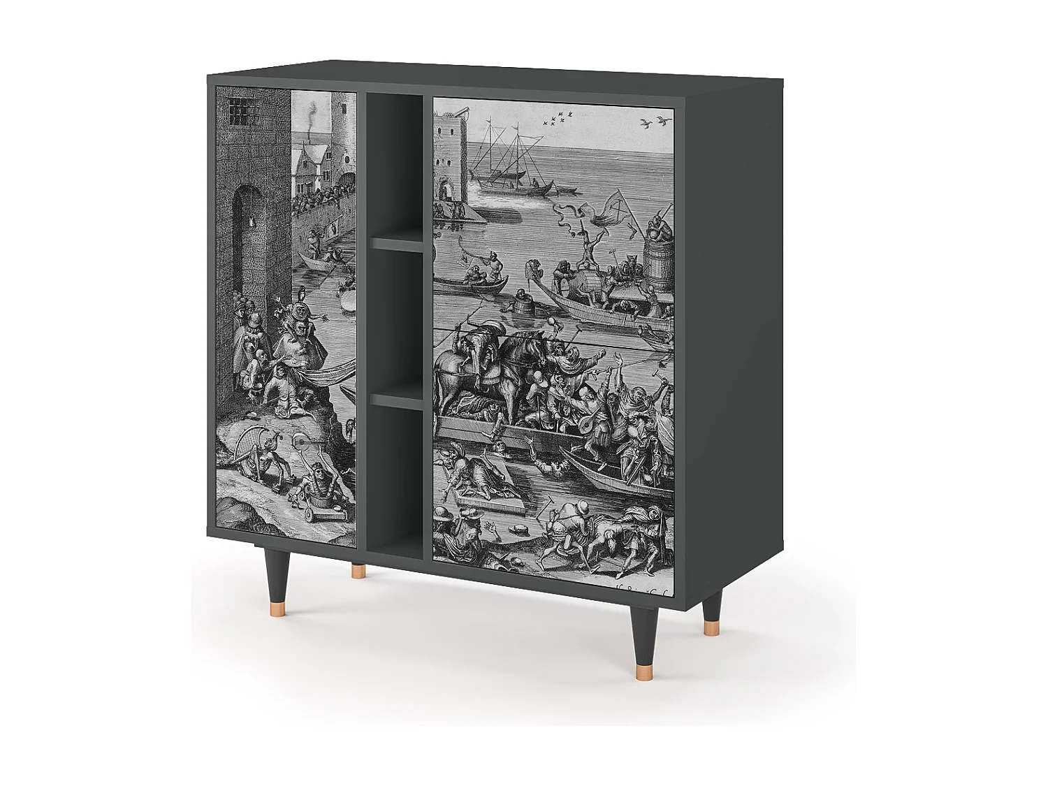 Buffet - 94х96х41 cm - BS5 - Saint Martin, Anthracite