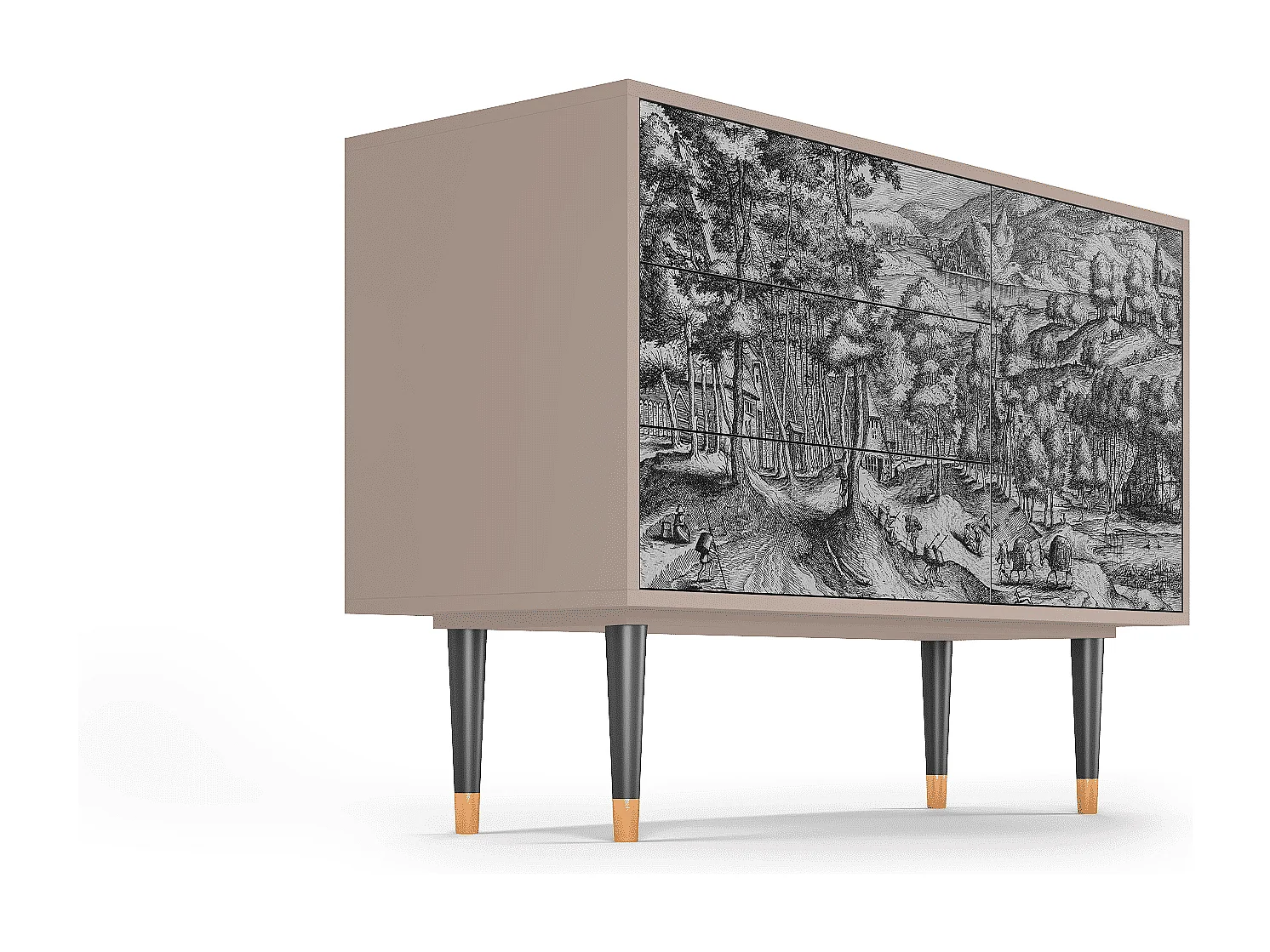 Credenza - 115х84х41 cm - S3 - Rusticorum, Latte