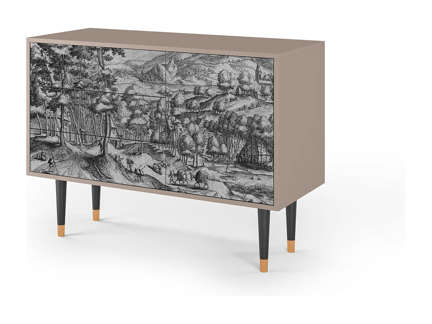 Credenza - 115х84х41 cm - S3 - Rusticorum, Latte