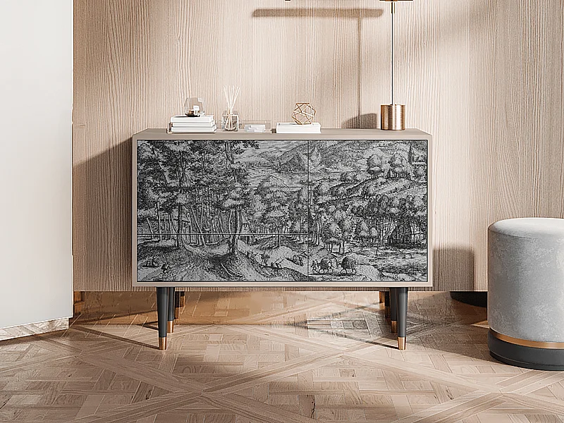 Credenza - 115х84х41 cm - S3 - Rusticorum, Latte