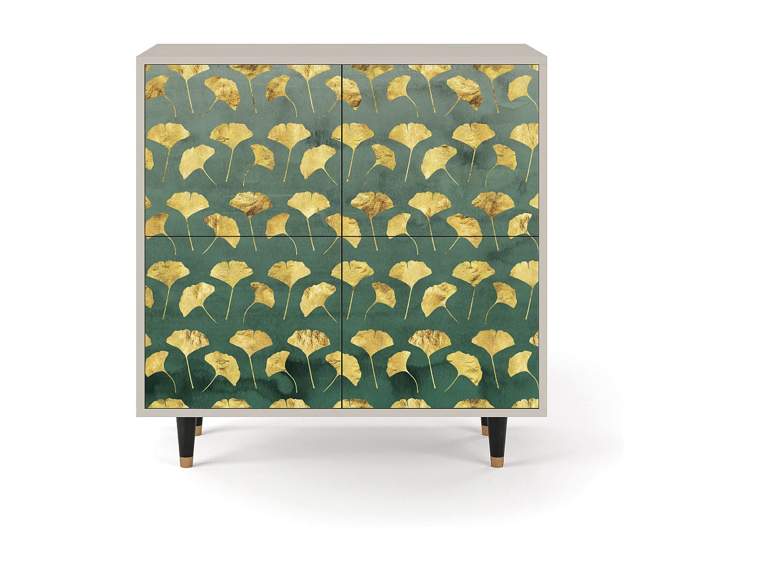 Credenza - 94x96x48 cm - BS3 - Gingko leaves, Sabbia