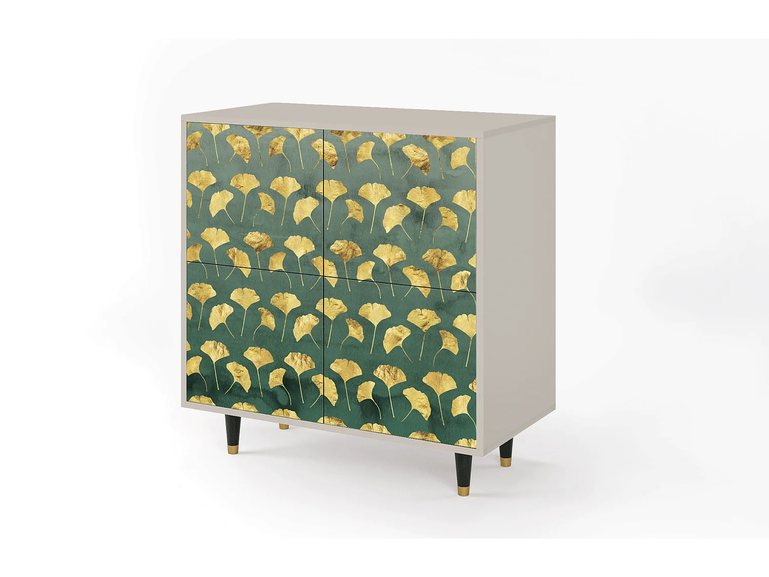 Credenza - 94x96x48 cm - BS3 - Gingko leaves, Sabbia