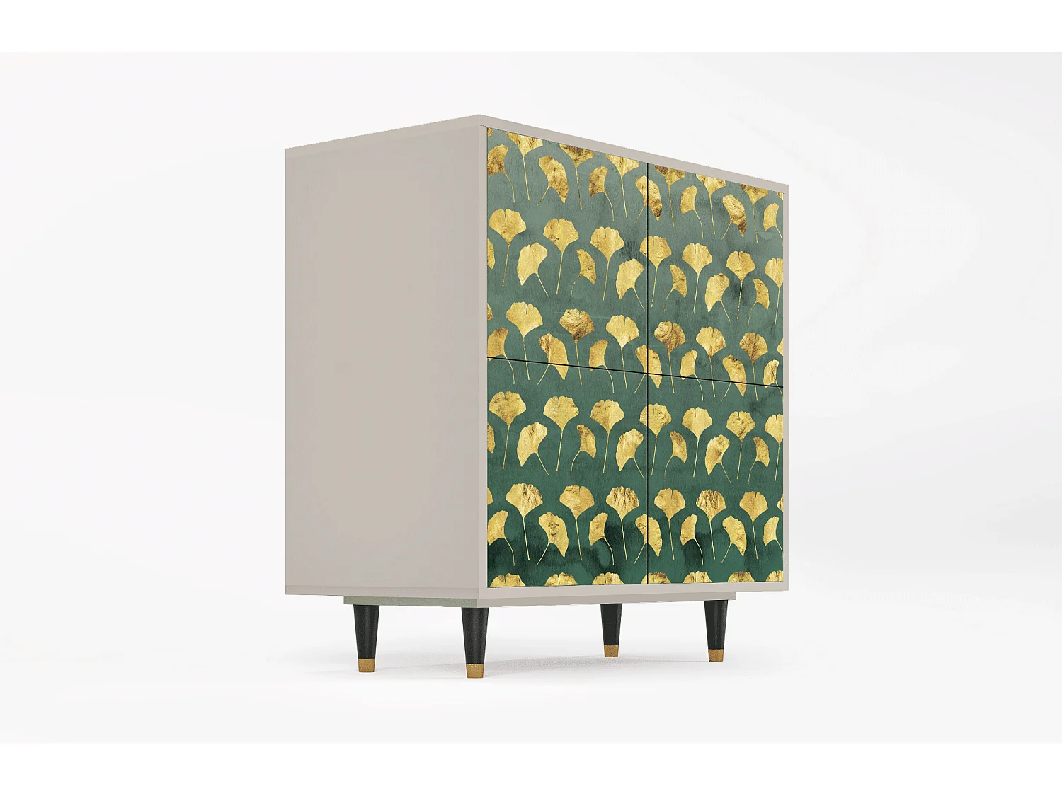 Credenza - 94x96x48 cm - BS3 - Gingko leaves, Sabbia