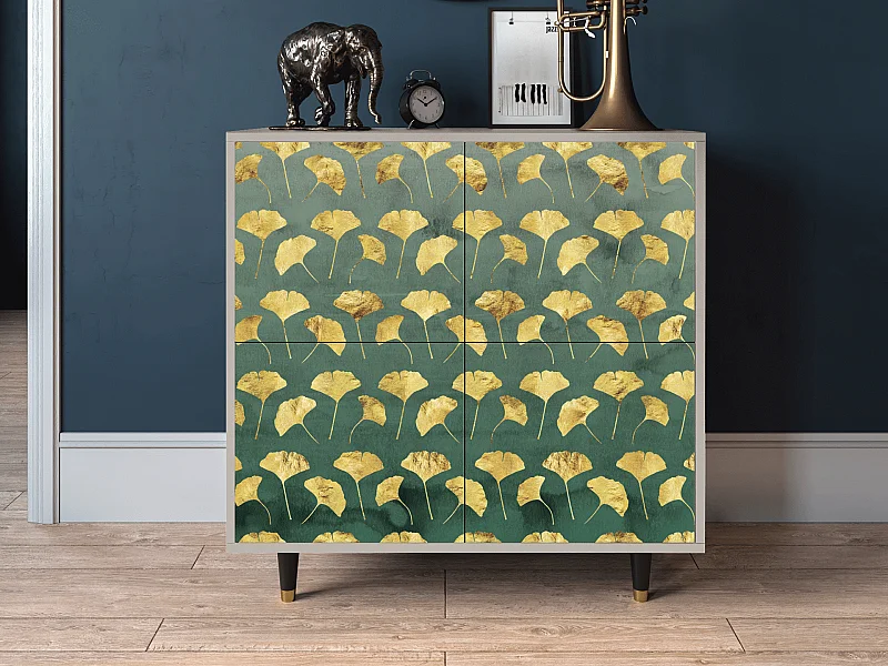 Credenza - 94x96x48 cm - BS3 - Gingko leaves, Sabbia