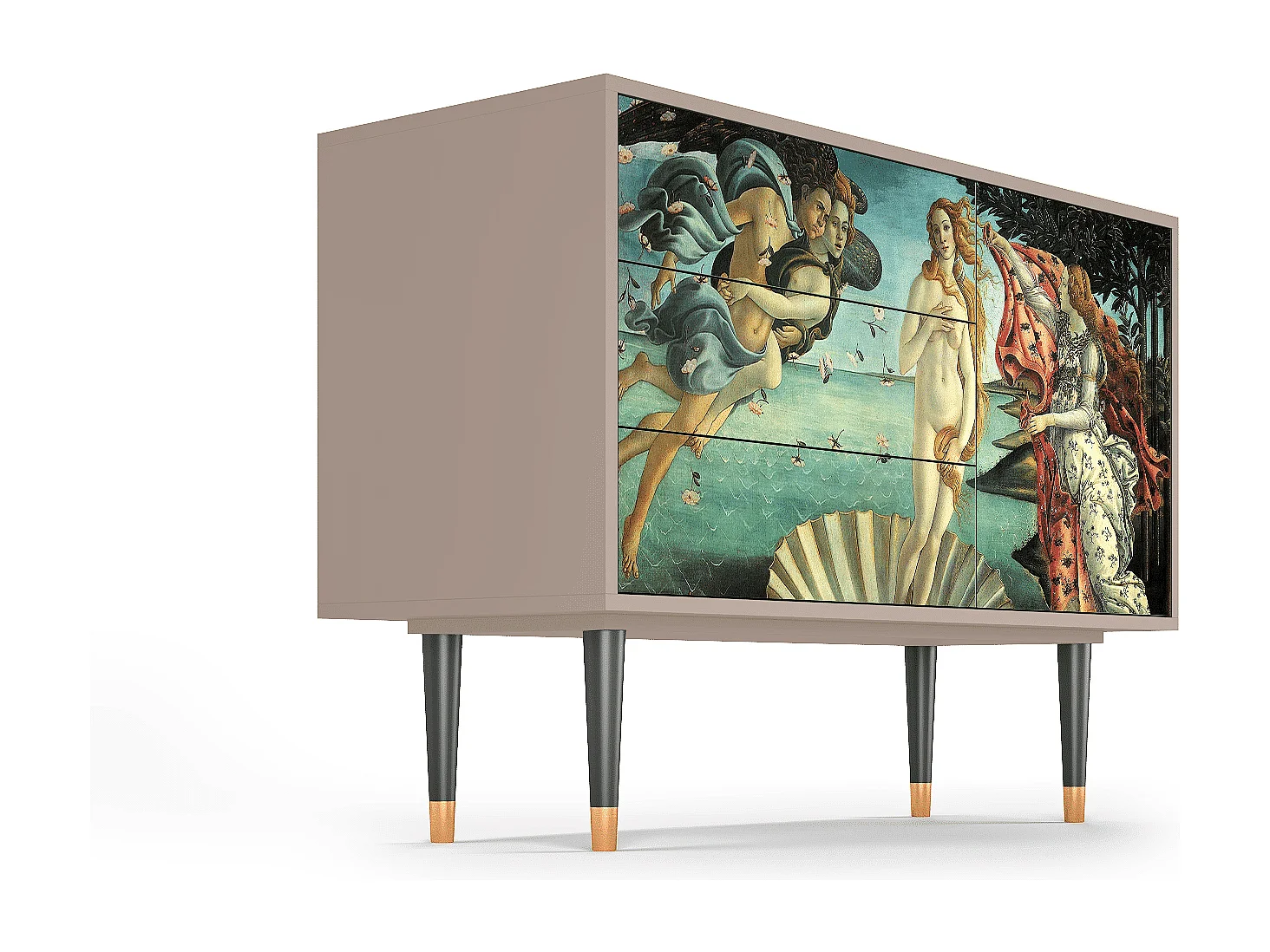 Credenza - 115х84х41 cm - S3 - The Birth of Venus, Latte