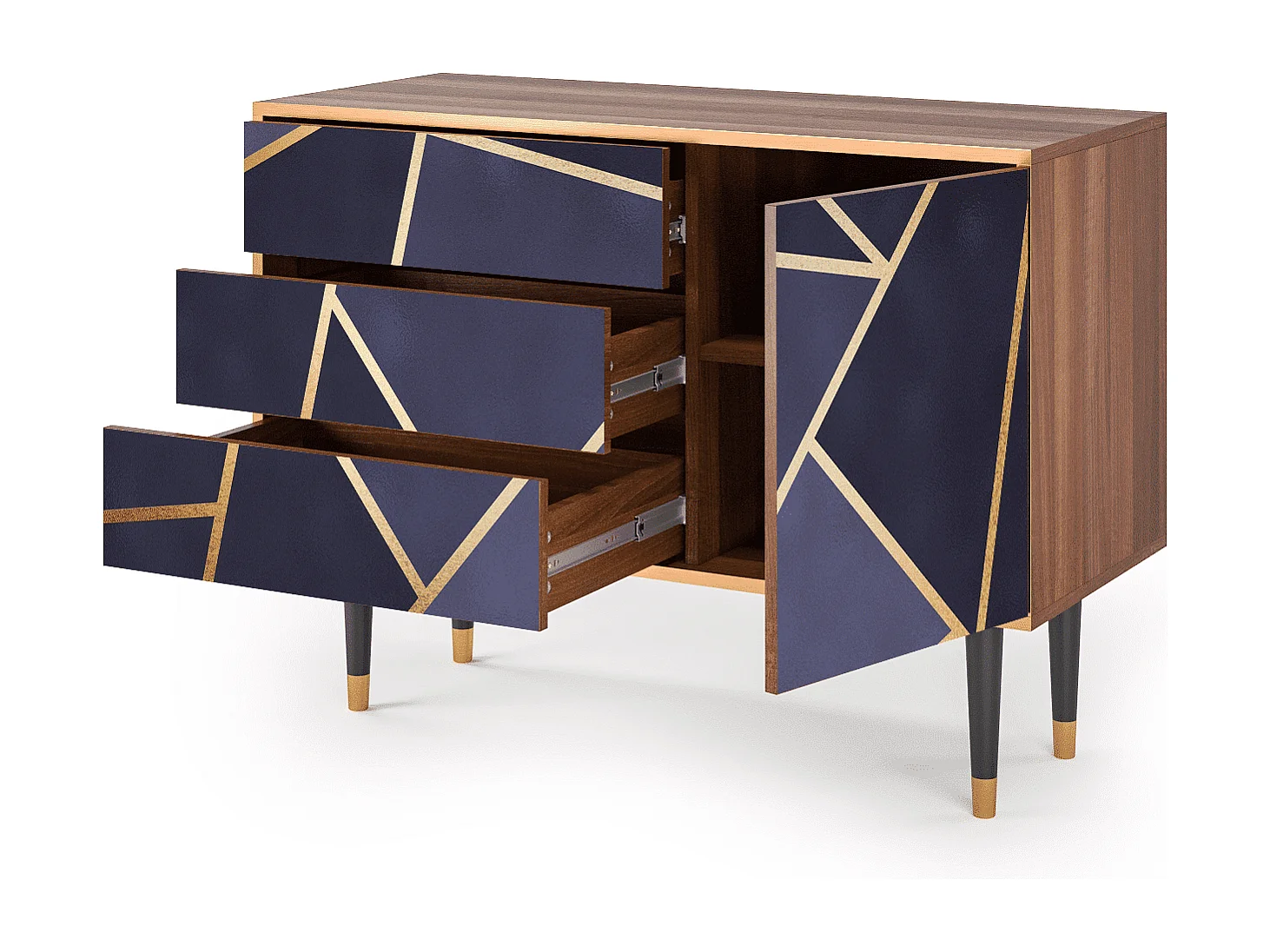 Buffet - 115х84х41 cm - S3 - The Amethyst, Noyer