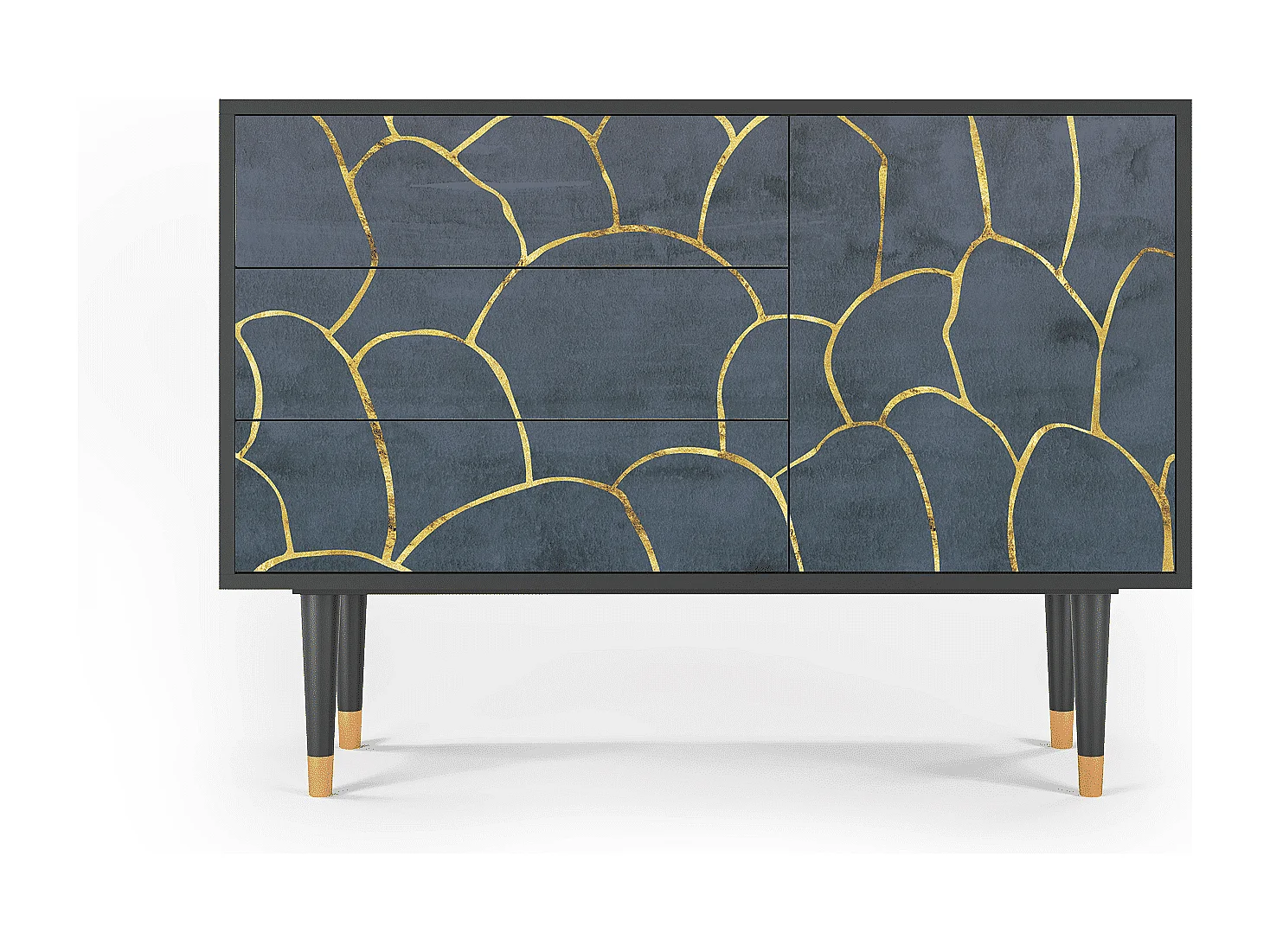 Dressoir - 115х84х41 cm - S3 - Blue Lagoon, Antraciet