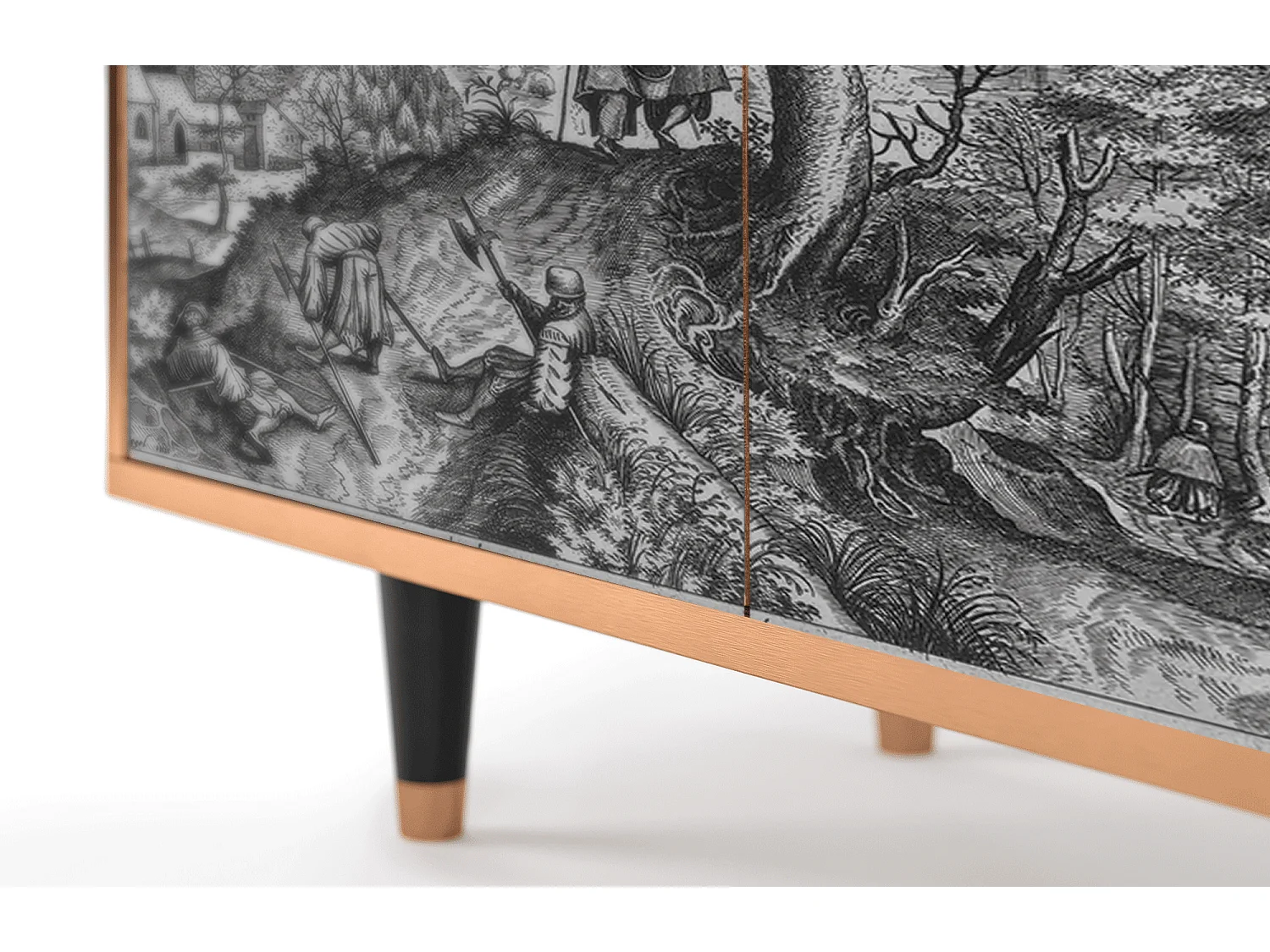 Buffet - 94x96x48 cm - BS3 - Milites Requiescentes, Noyer