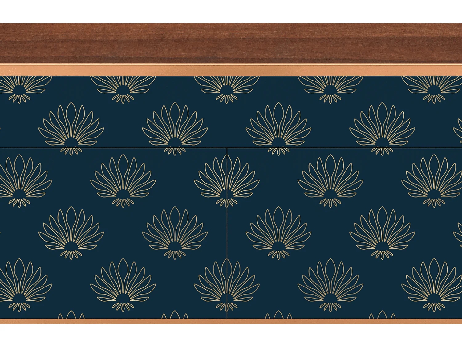 Aparador - 115x85x48 cm - BS4 - Blue Lotus, Nogal