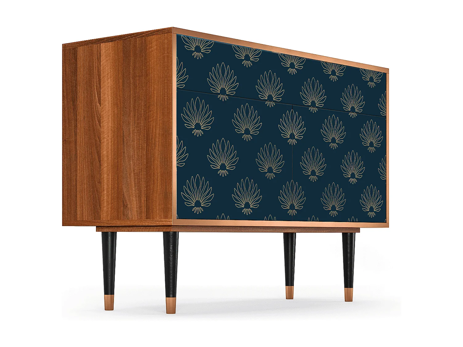 Aparador - 115x85x48 cm - BS4 - Blue Lotus, Nogueira