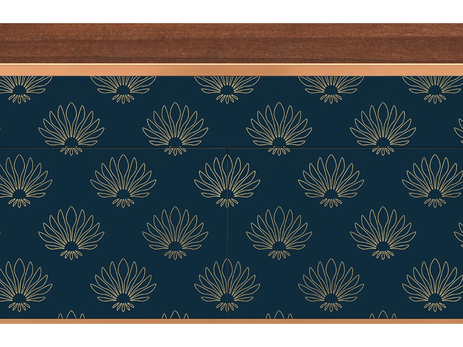 Buffet - 115x85x48 cm - BS4 - Blue Lotus, Noyer